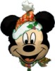 Weihnachtsluftballon Micky Maus, Weihnachtsgeschenk, Weihnachtsdekoration