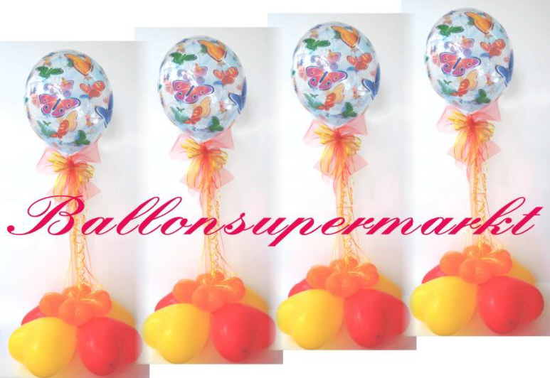 Fruehlingsdekoration mit Luftballons